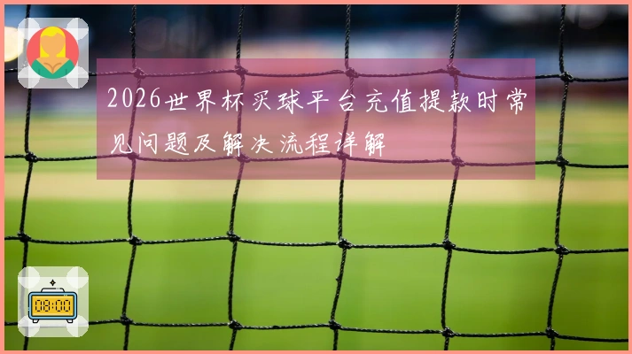 2026世界杯买球平台充值提款时常见问题及解决流程详解